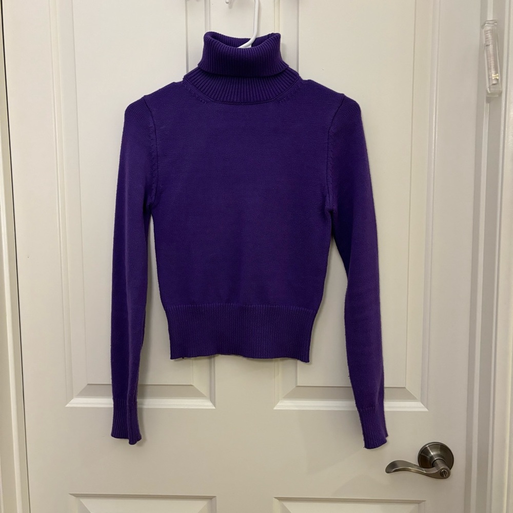 Zara Crop Turtleneck Sweater